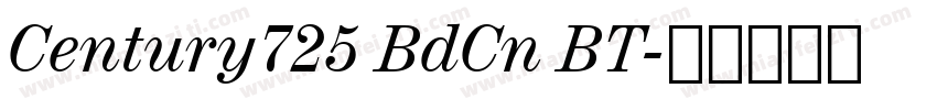 Century725 BdCn BT字体转换